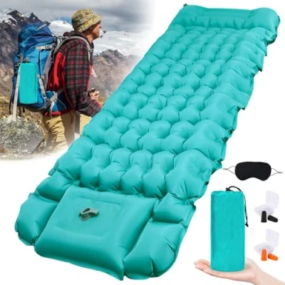 Imagen de KIMIGO Esterilla Camping Autoinflable,Colchón de Camping,colchón Aire portátil,colchón Inflable portátil, Alfombra Campamento,para Viajar,Carpa,Playa (200 * 70 cm)