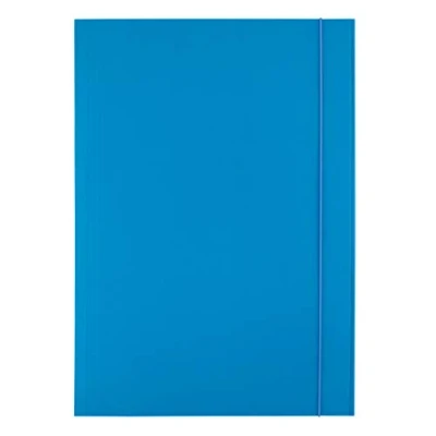Imagen de D.RECT carpeta de cartón, tensor esquinas, dibujo con banda elástica, 300 g, azul