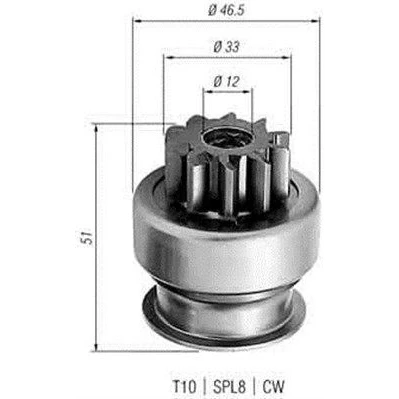 Imagen de MAGNETI MARELLI 940113020258 Piñón, arrancador