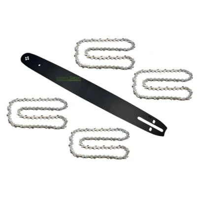 Imagen de 45 cm (18 pulgadas); 1,5 mm; 0,325&quot;; 72 TG espada + 4 cadenas compatibles con Husqvarna Makita Oleomac Solo