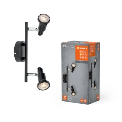Imagen de LEDVANCE Foco de techo GU10, 2 luces, negro