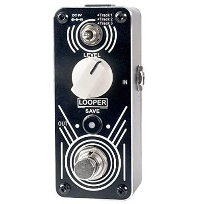 Imagen de Sondery triple Looper pedal de guitarra, 3 bucles cada bucle 30 minutos tiempo bucle, con indicadores LED, overdubs ilimitados deshacer/rehacer, True Bypass