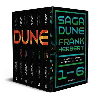 Imagen de Saga Dune 1 6. La mayor epopeya de todos los tiempos: (edición estuche con: El mesías Hijos Dios emperador Herejes Casa capitular Dune) (Best Seller)