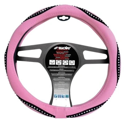 Imagen de Simoni Racing CVT/60P Funda cubierta para el volante rosa 37 39cm Ecopiel