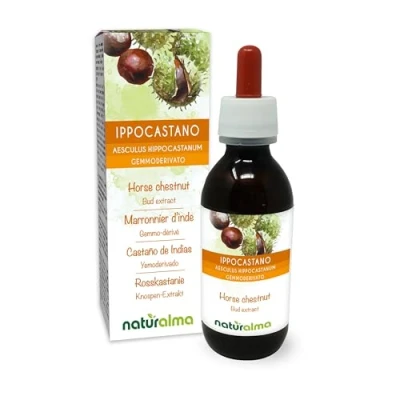 Imagen de Castaño de Indias (Aesculus hippocastanum) Yemoderivato sin alcohol yemas frescas Extracto líquido gotas 120 ml Complemento alimenticio Vegano