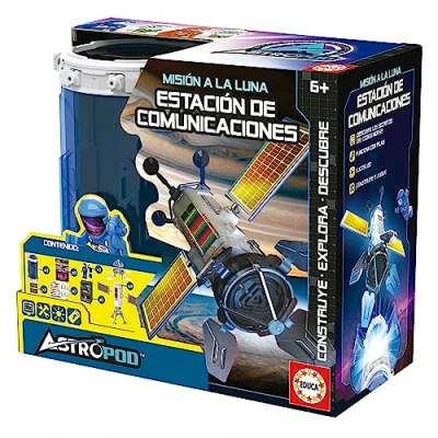 Imagen de Educa Misión a la Luna; Estación de Comunicaciones; Construye, Juega y aprende descifrar Código Morse descubre los Secretos Ocultos del Espacio, Partir 6 Años (41348)