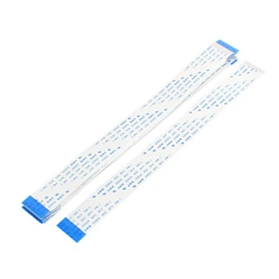 Imagen de sourcing map 20pcs 1.0mm Tono 18 Pin AWM 20624 80C 60V VW 1 Cable Plano Flexible FFC 200mm