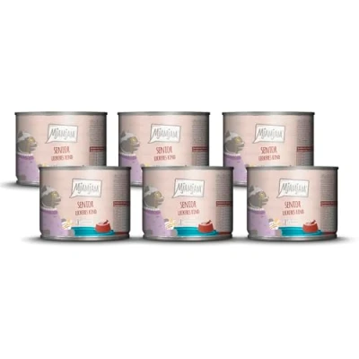 Imagen de MjAMjAM Comida húmeda Premium para Gatos Senior Deliciosa Ternera, Pack de 6 (6x200g), sin Cereales