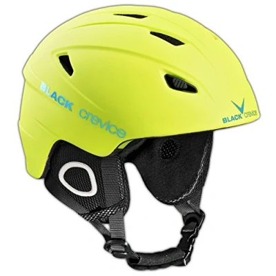 Imagen de BLACK CREVICE Casco de esquí Kitzbühel I diseño Deportivo para Hombre y Mujer policarbonato Transpirable Talla Ajustable (L, Amarillo)