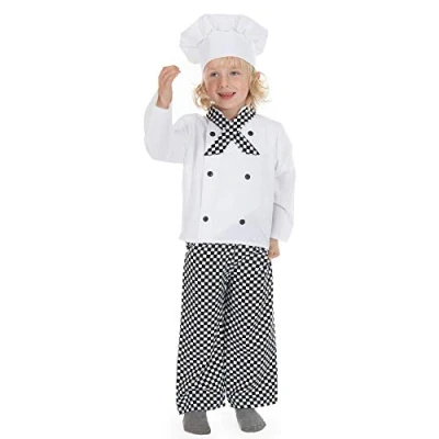 Imagen de PRETEND TO BEE Chef Disfraz de Cocinero/Panadero niños pequeños, Multicolor, 2 3 años (FBA 7582)