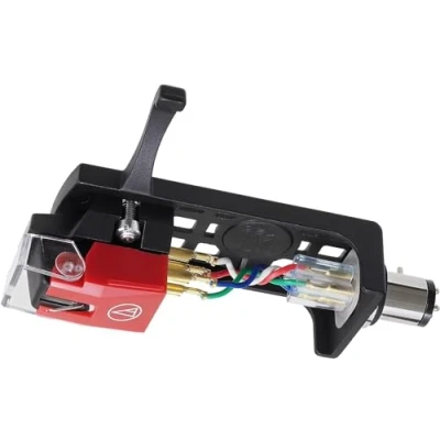 Imagen de Audio Technica VM540ML/H Cápsula estéreo de doble imán móvil con aguja Microlinear y cabezal HS10 Rojo