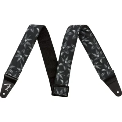 Imagen de Fender® »HAWAIIAN GUITAR STRAP« Correa de guitarra Ancho: 5 cm Largo: 86 150cm Color: Black Floral