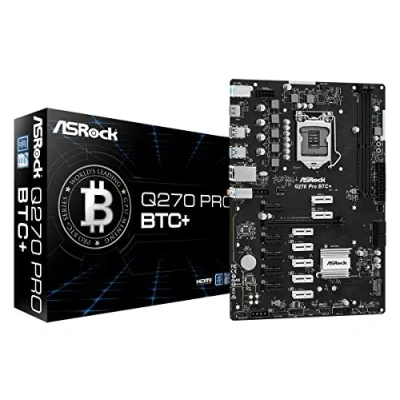 Imagen de Asrock Q270 Pro BTC+ Mining MAINBOARD CPNT Socket 1151 12X PCIE