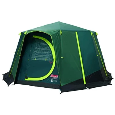 Imagen de Coleman Tienda de campaña Octagon Blackout, 6 a 8 Personas, Domo para Festivales, Resistente al Agua, Familiar con Lona el Suelo Cosida