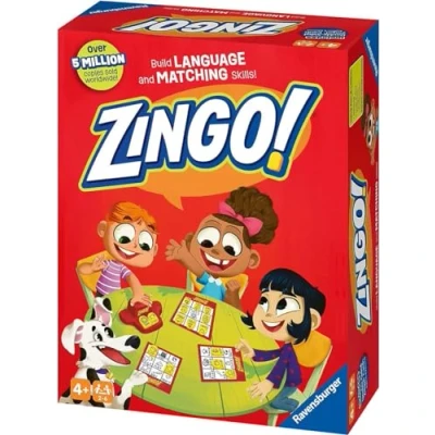 Imagen de Ravensburger Juego de Bingo Zingo, Juguetes educativos y para niños 4 años en adelante, 2 a Jugadores, Regalos niñas