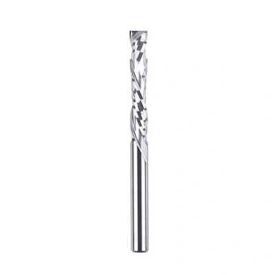 Imagen de SpeTool Fresas para Madera 4 mm Fresa de Ranurar Espiral CNC HRC55 Compresión Helicoidal Longitud Corte 25 Brocas Enrutador Carburo Herramienta