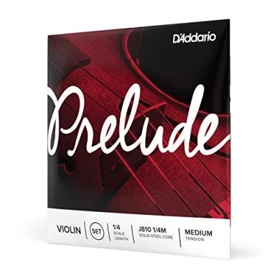 Imagen de D&#039;Addario J810 1/4M Prelude 1/4 Scale Medium Tension Violin String Set