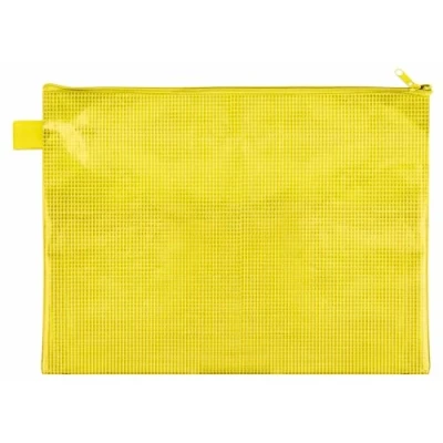 Imagen de VELOFLEX 2704010 bolsillo A4 con cremallera, amarillo, de material EVA reforzado tejido, 1 para documentos