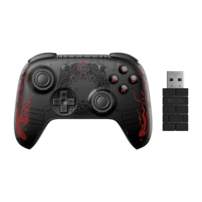 Imagen de 8BitDo Ultimate 2C Wired Controller for Windows PC and Android, with Hall Effect Joysticks Triggers, 1000Hz Polling Rate, Remappable L4/R4 Bumpers Black Myth: Wukong