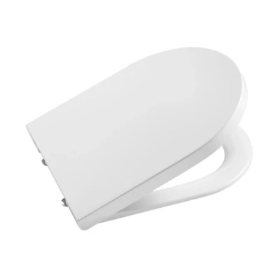Imagen de Roca A80152200B Asiento y Tapa Supralit, Colección Inspira Round, Caída Amortiguada, Color Blanco