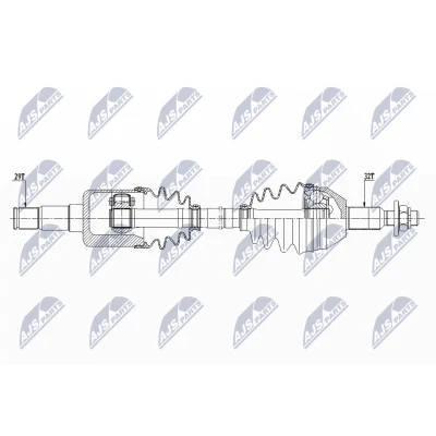 Imagen de NTY NPW CH 108 Árbol de transmisión