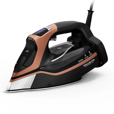 Imagen de Rowenta Steamforce Pro Plancha de vapor 3200 W, golpe 75 g/min, distribución óptima, 5 preajustes, protección antigoteo, función antical, resistencia a los arañazos, DW9520