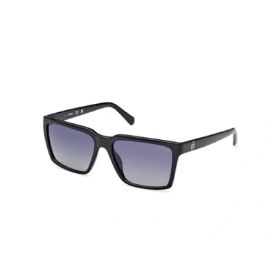 Imagen de Guess Hombre GU00084 01D Gafas de sol Inyectado Negro Gris Cuadrada Polarizado