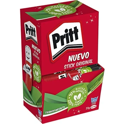 Imagen de Pritt Barra Adhesiva, pegamento infantil seguro para niños hacer manualidades, cola universal de adhesión fuerte estuche escolar y oficina, 15x22 g Stick