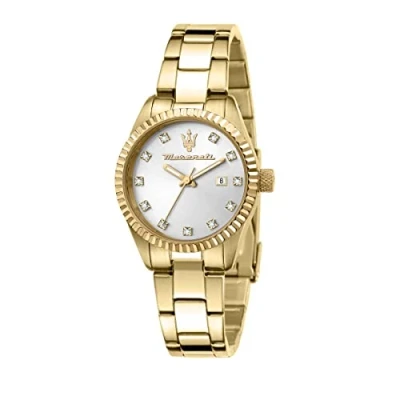Imagen de Maserati Reloj Mujer, Colección COMPETIZIONE, en Acero, PVD Oro R8853100506