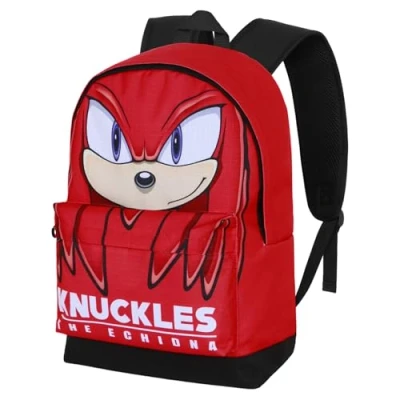 Imagen de Karactermania Mochila escolar para niños, Talla: One Size, Knuckles red