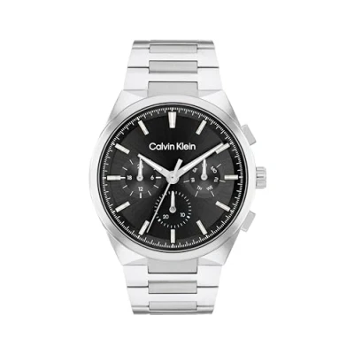 Imagen de Calvin Klein Distinguish Reloj silvercoloured/black, Hombre, Talla: One Size, Silver coloured/black
