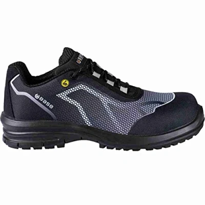 Imagen de BASE Protection Oren ESD S3 Zapato de Seguridad, Talla: 45, Color: Negro/Gris, B0978EBKG45