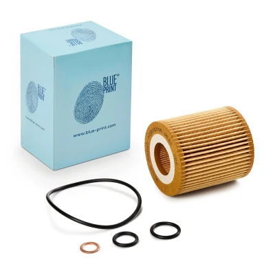 Imagen de BLUE PRINT ADB112106 Filtro de aceite con junta anular Cartucho filtrante BMW: 5 Berlina, 3 Compact, Touring