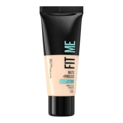 Imagen de Maybelline New York, Base de Maquillaje que Calca a tu Tono Fit me! Mate y Afinaporos, Color: 095 Fair Porcelain