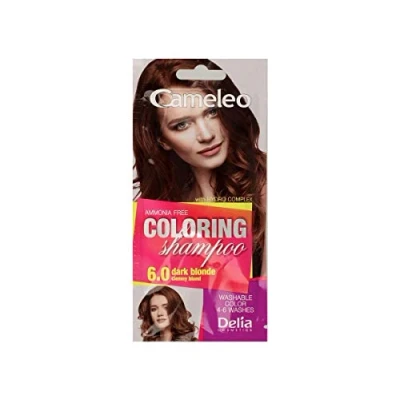 Imagen de Cameleo Champú tintado Dark Blonde Refresque de color rápido y fácil &quot;Color en color&quot; Sin amoniaco ni oxidantes bolsa 40 ml