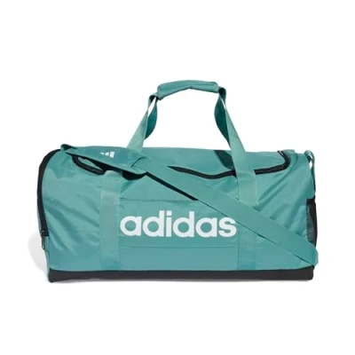 Imagen de adidas Unisex Adulto Essentials Linear Duffel Bag, Powder Teal/Black/White, M