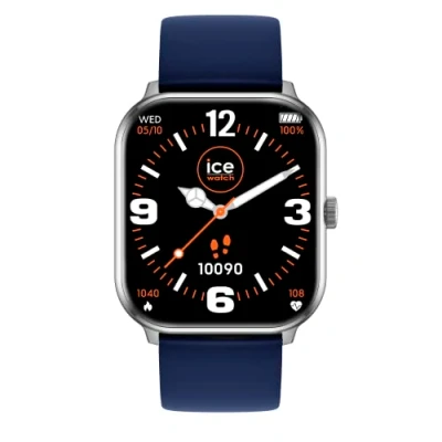 Imagen de ICE Watch smart Silver Navy Smartwatch plateado para Hombre (Unisex) con Correa de silicona 021412 (1,85&quot;)