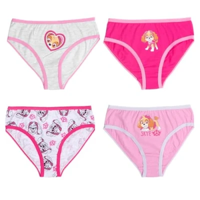 Imagen de Paw Patrol Calzoncillos para niña, color rosa y (4 unidades), Rosa/Rosa, 98 cm 104