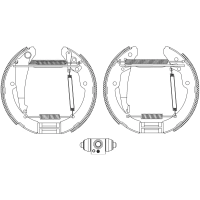 Imagen de TEXTAR Shoe Kit Pro 84052402 frenos, disco de tambor con cilindro freno rueda, accionador SKODA: Octavia I Hatchback