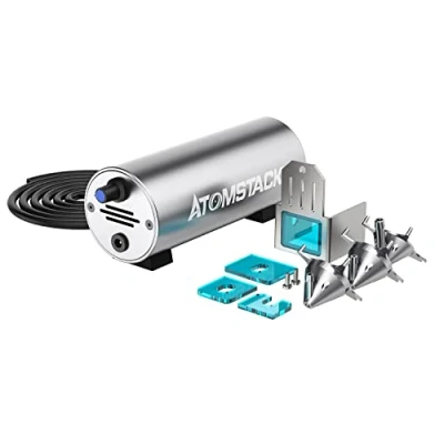 Imagen de AOMSTACK Kit de asistencia aire para A10 Pro, X7 S10 Pro grabador láser Air Assist con tubo 2M bordes objetos corte más limpios y suaves, 10 30 L/min