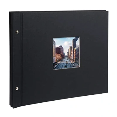 Imagen de Goldbuch Álbum Ventana, páginas Bella Vista con pergamino, Papel, Negro, 39 x 31 cm
