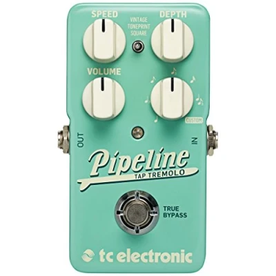 Imagen de TC Electronic PIPELINE Tap Tremolo Ingenioso Tempo con secuenciador, subdivisiones y TonePrints* para sonidos de trémolo vintage aventureros