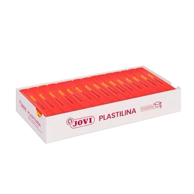 Imagen de Jovi Caja de plastilina, 15 pastillas 150 g, color rojo (7105) , color/modelo surtido