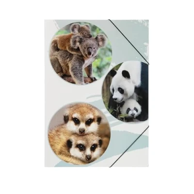 Imagen de PAGNA 21718 15 Carpeta de goma A3 PP Cute 3 solapas