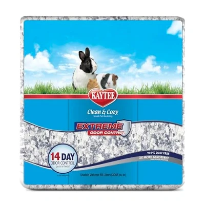 Imagen de Kaytee Superpet, Clean &amp; Cozy para Animales Pequeños, Ratones, Jerbos, Roedores, Hámsteres, Camas Conejos, Control de Olores Fuertes, 65 litros 3240 g