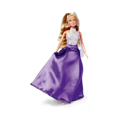 Imagen de STEFFI LOVE Simba 105733558 Magic Night, muñeca vestidora en un Vestido glamoroso con Tacones Altos, Pendientes y Bolsa de Purpurina, 29 cm, a Partir 3 años