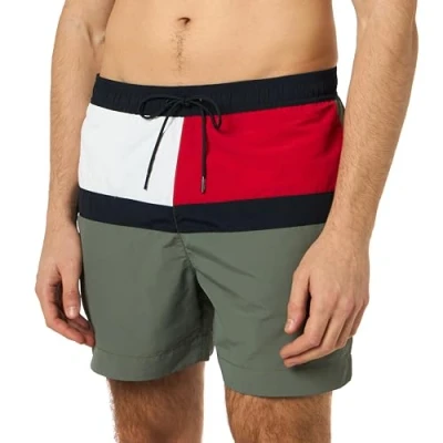 Imagen de Tommy Hilfiger CORE FLAG Bañador, Hombre, Talla: Small, Stonewash green
