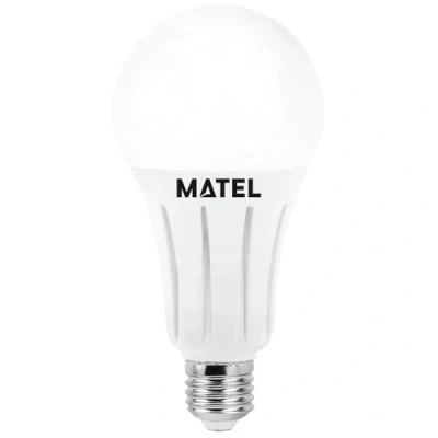 Imagen de Brightium Bombilla LED estándar E27 20W con alumínio fundido; ideal para iluminación eficiente en hogares y oficinas.