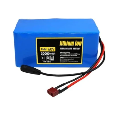 Imagen de 60V Lithium Ion Battery, 30Ah 16S2P Battery Packs,with BMS + 67.2V 2A Charger, for 500W 800W Motor E Bike Electric Bicycle Scooter XT60