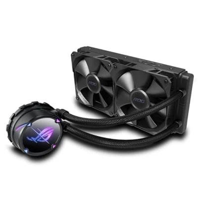 Imagen de ASUS ROG Strix LC II 240 Disipador líquido All In One, dos ventiladores de 120 mm, iluminación ARGB, LGA 17001200115011511521155115620112066 y AMD AM4/TR4, negro